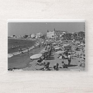 Vintage France Cannes the beach HP Laptop Skin