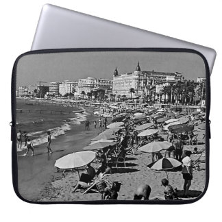 Vintage France Cannes the beach Laptop Sleeve