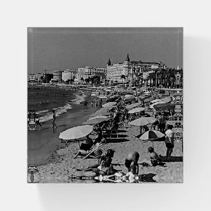 Vintage France Cannes the beach Paperweight