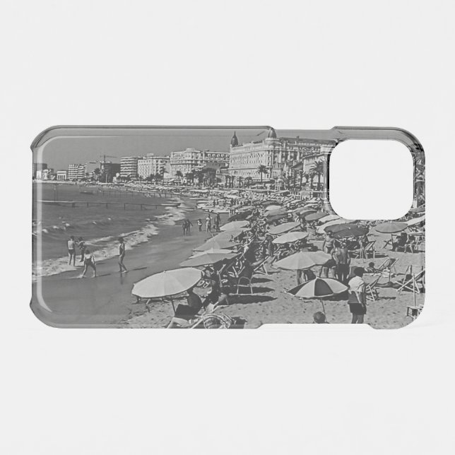 Vintage France Cannes the beach Uncommon iPhone Case (Back (Horizontal))