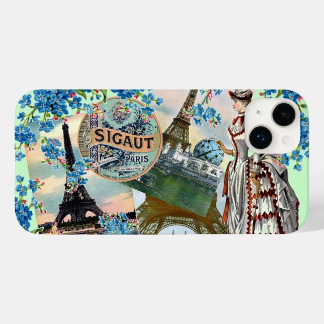 Vintage France Case-Mate iPhone Case (Back (Horizontal))