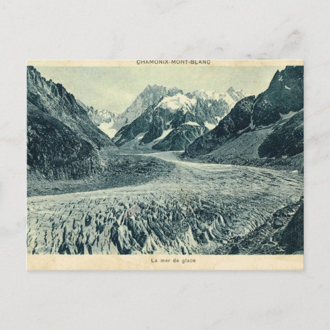 Vintage France  Chamonix Mont Blanc Postcard (Front)