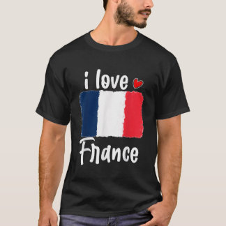 Vintage France Flag Pride For Men Women Kid Suppor T-Shirt