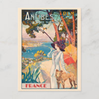 Vintage France French Riviera Antibes Cote d'Azur