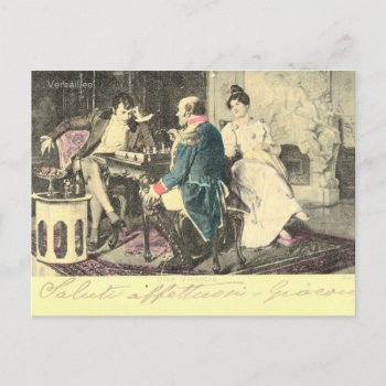 Vintage France  One More Victory  Chess Game Postcard by Franceimages at Zazzle