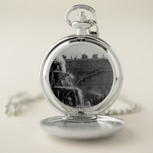 Vintage France palace Versailles Pyramid fountain Pocket Watch
