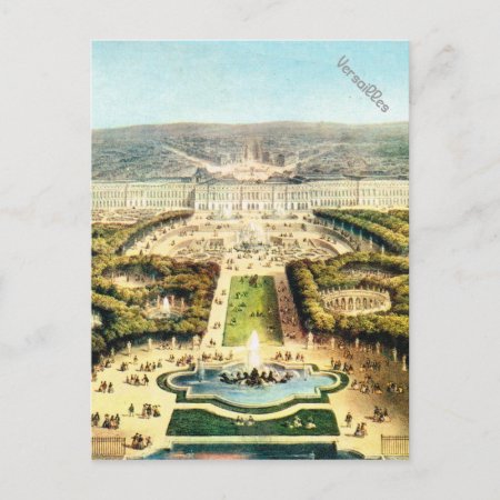 Vintage France, Palais De Versailles Postcard