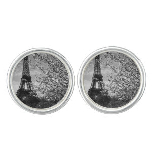 Vintage France Paris Eiffel tower 1970 Cufflinks