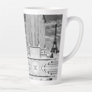 Vintage France Paris Eiffel tower Chaillot palace Latte Mug