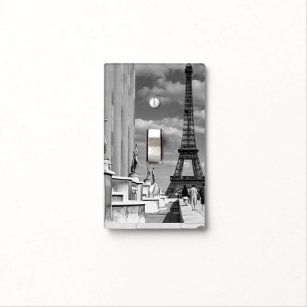 Vintage France Paris Eiffel tower Chaillot palace Light Switch Cover
