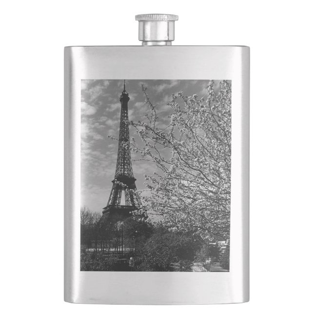 Vintage France Paris Eiffel tower Flask (Front)