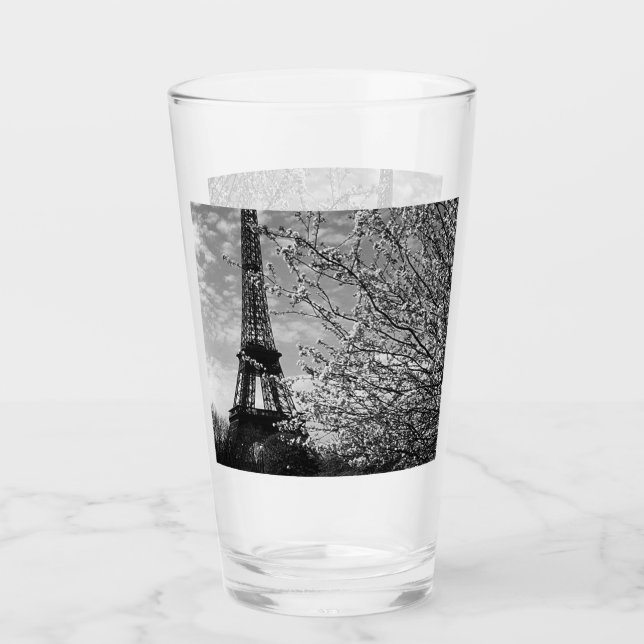 Vintage France Paris Eiffel tower Glass (Front)