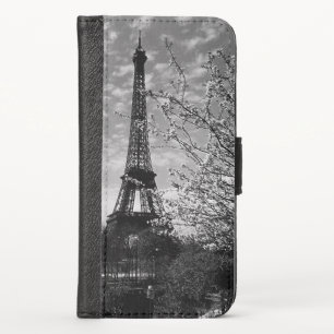 Vintage France Paris Eiffel tower iPhone X Wallet Case