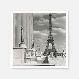 Vintage France Paris Eiffel tower Napkins