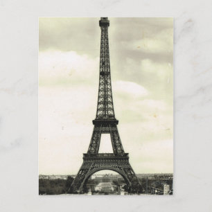 Vintage France, Paris, Eiffel Tower Postcard