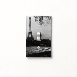 Vintage France Paris Eiffel tower sunset Light Switch Cover