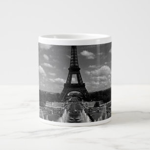 Vintage France Paris Fontains Tower Eiffel Giant Coffee Mug