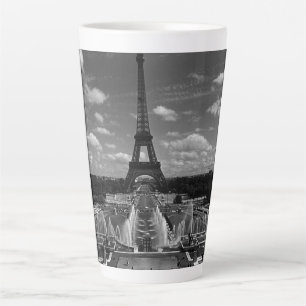 Vintage France Paris Fontains Tower Eiffel Latte Mug