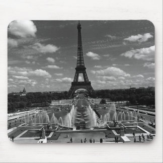 Vintage France Paris Fontains Tower Eiffel Mouse Pad
