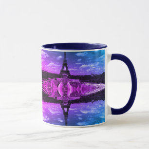Vintage France Paris Fontains Tower Eiffel Mug