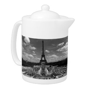 Vintage France Paris Fontains Tower Eiffel Teapot
