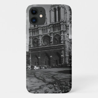 Vintage France Paris Notre Dame Cathedral iPhone 11 Case
