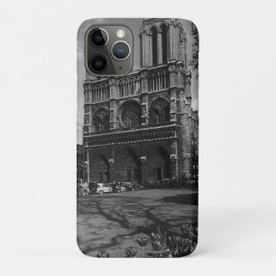 Vintage France Paris Notre Dame Cathedral iPhone 11 Pro Case