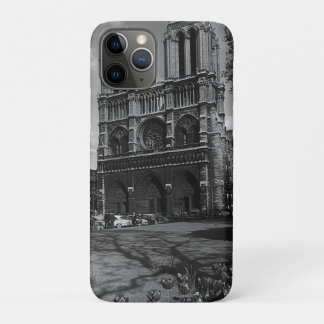 Vintage France Paris Notre Dame Cathedral iPhone 11 Pro Case