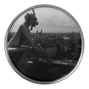 Vintage France Paris Notre Dame Cathedral devil Li Golf Ball Marker