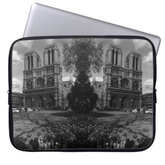 Vintage France Paris Notre Dame Cathedral Laptop S Sleeve