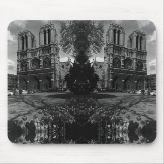 Vintage France Paris Notre Dame Cathedral Mouse Pa Pad