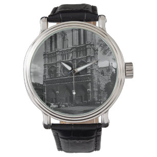 Vintage France Paris Notre Dame Cathedral Watch