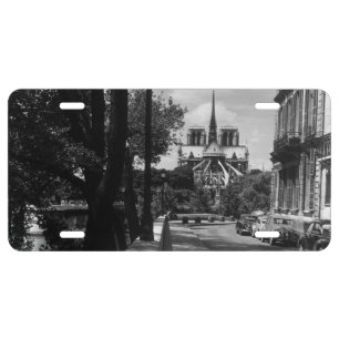 Vintage France Paris notre dame saint louis island License Plate