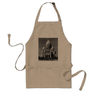 Vintage France Paris Sacre Coeur Basilica Adult Apron