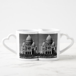 Vintage France Paris Sacre Coeur Basilica Coffee Mug Set