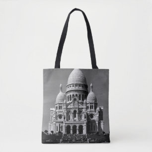 Vintage France Paris Sacre Coeur Basilica Tote Bag