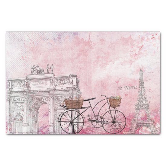 Vintage France Paris Tissue Paper
