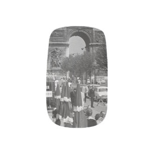 Vintage France Paris Triumphal arch Minx Nail Art