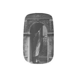 Vintage France Paris Triumphal arch Place Etoile Minx Nail Art