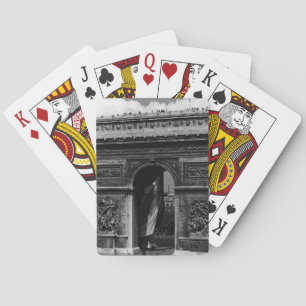 Vintage France Paris Triumphal arch Place Etoile Poker Cards