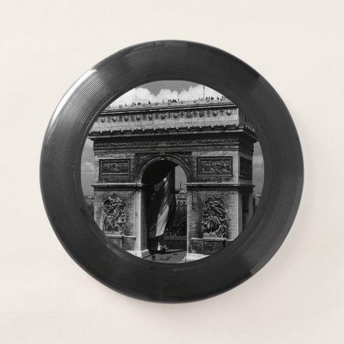 Vintage France Paris Triumphal arch Place Etoile Wham_O Frisbee