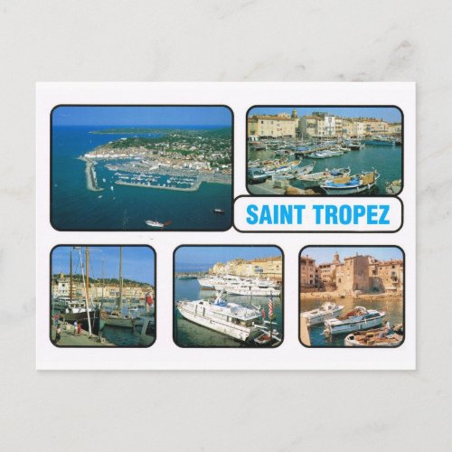 Vintage France St Tropez Postcard