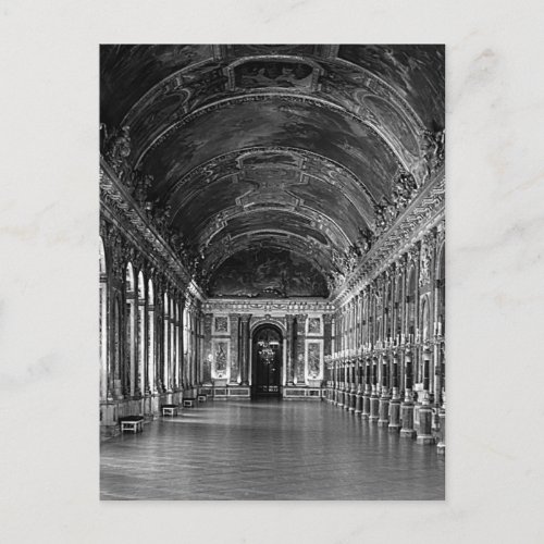 Vintage France Versailles palace mirrors gallery Postcard