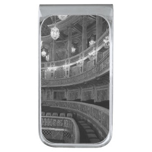 Vintage France Versailles palace opera house Mouse Silver Finish Money Clip
