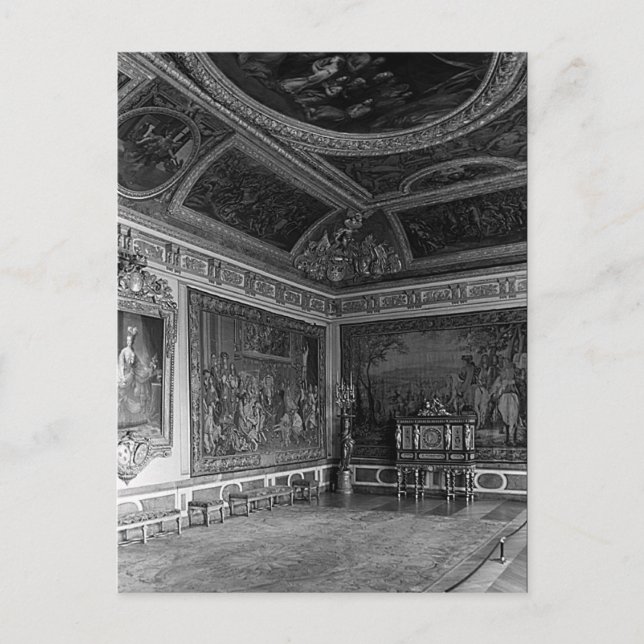 Vintage France Versailles palace stade dining room Postcard (Front)