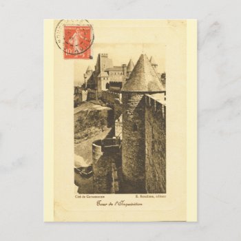 Vintage France  Walls Of Medieval Carcasonne Postcard by Franceimages at Zazzle