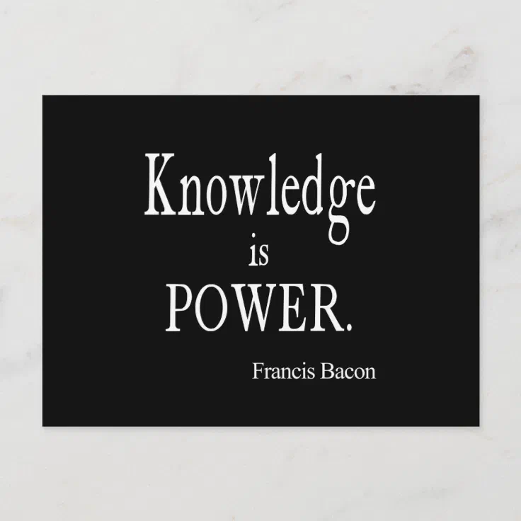 what is knowledge is power