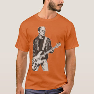 Vintage Frankenstein Bass Player Bass Guitar Rock T-Shirt