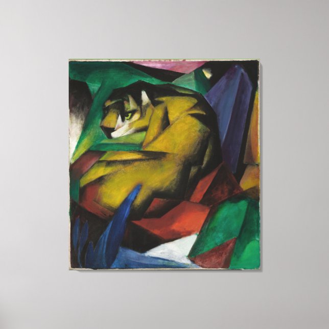 Vintage Franz Marc The Tiger Canvas Print (Front)