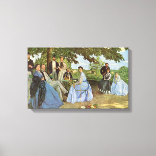 Vintage Frederic Bazille The Family Reunion Canvas Print